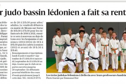 Article le Progrès du 30/08/2026.