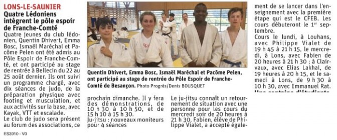 Image de l'actu 'Article le Progrès du 1/09/2021'