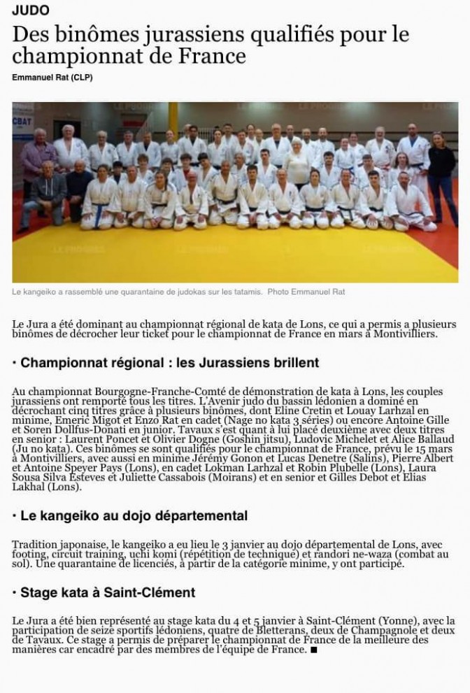 Image de l'actu 'Article le Progrès du 9/01/2025'