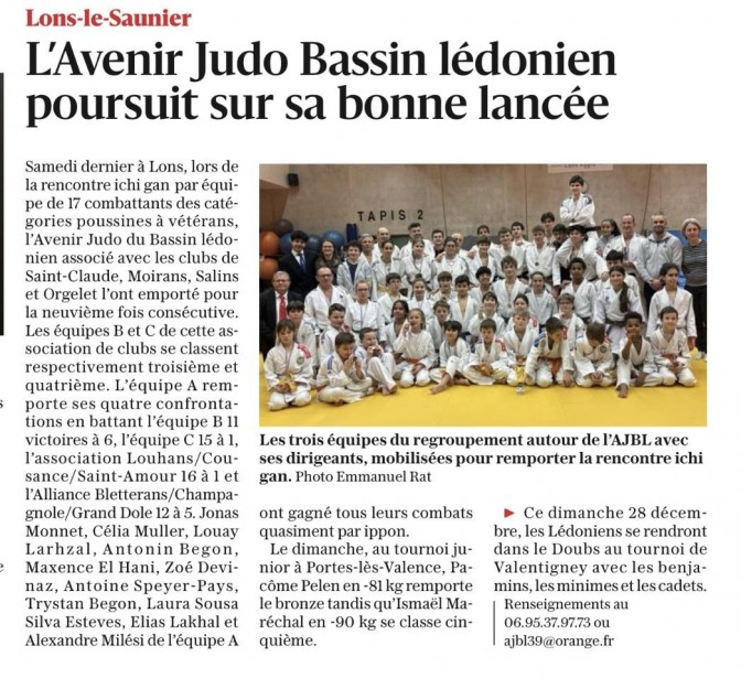 Image de l'actu 'Article le Progrès du 26/12/2025'