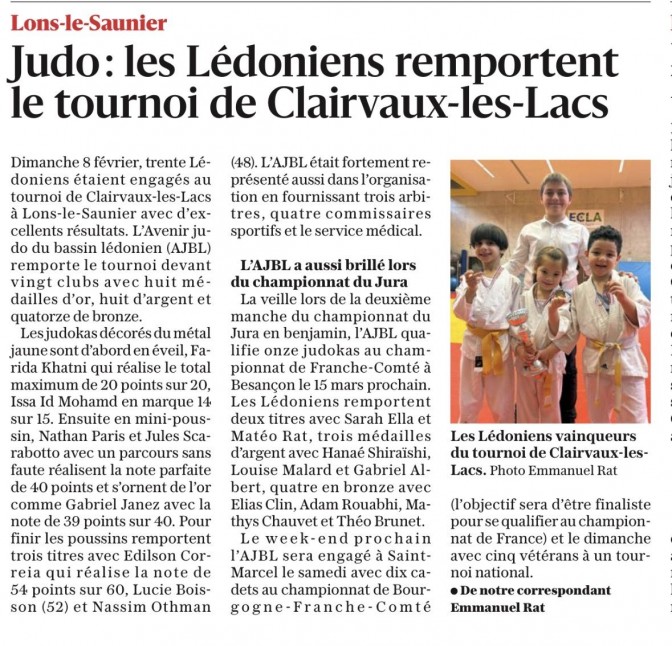 Image de l'actu 'Article le Progrès du 10/02/2026'