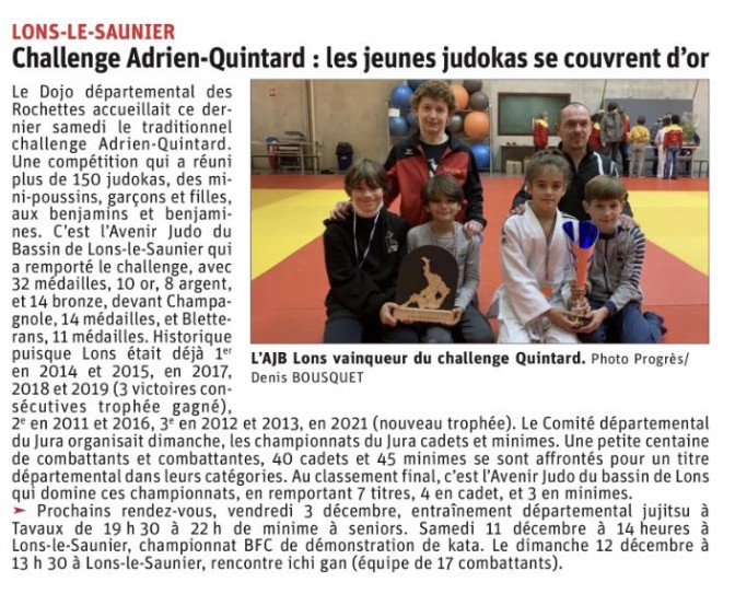 Image de l'actu 'Articles le Progrès du 30.11 au 2.12'