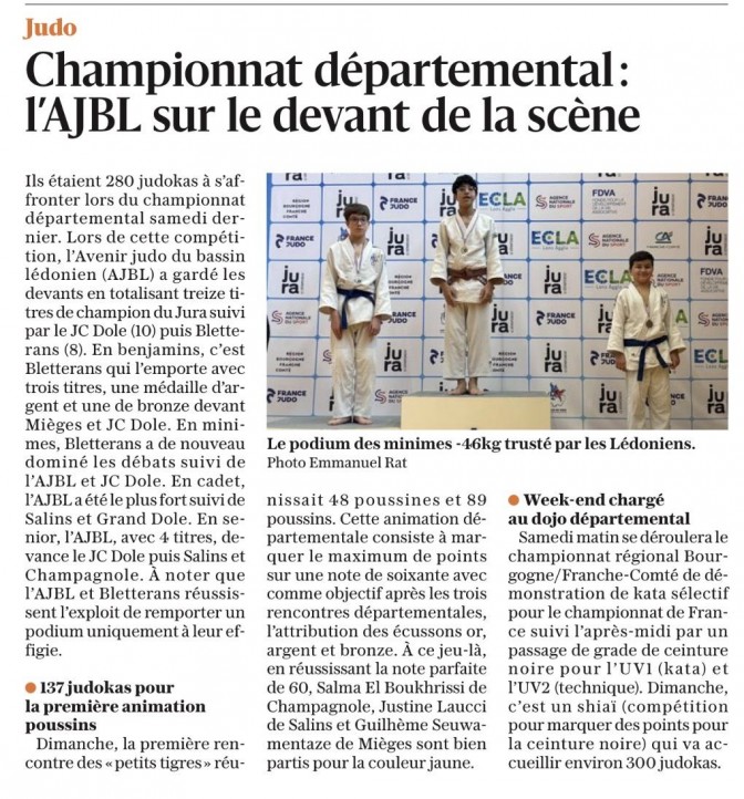 Image de l'actu 'Article le Progrès du 13/12/2025'