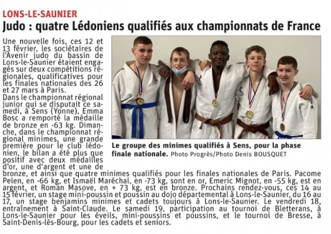 Image de l'actu 'Article le Progrès du 15.02.2022'