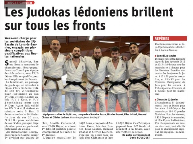 Image de l'actu 'Articles le Progrès du 21.01 au 26.01.2022'