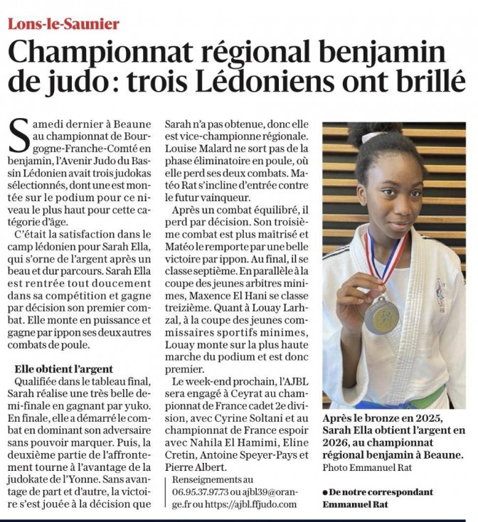 Image de l'actu 'Article le Progrès du 27/05/2026.'
