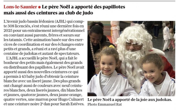 Image de l'actu 'Article le Progrès du 24/12/2025'