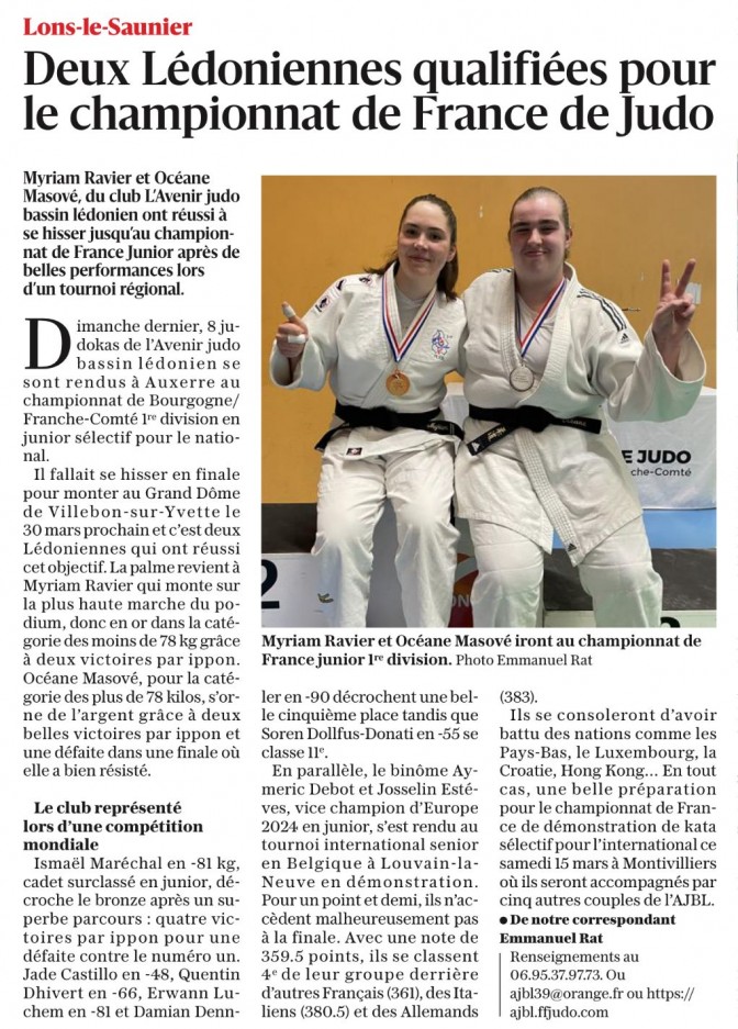 Image de l'actu 'Article le Progrès du 13/03/2025'