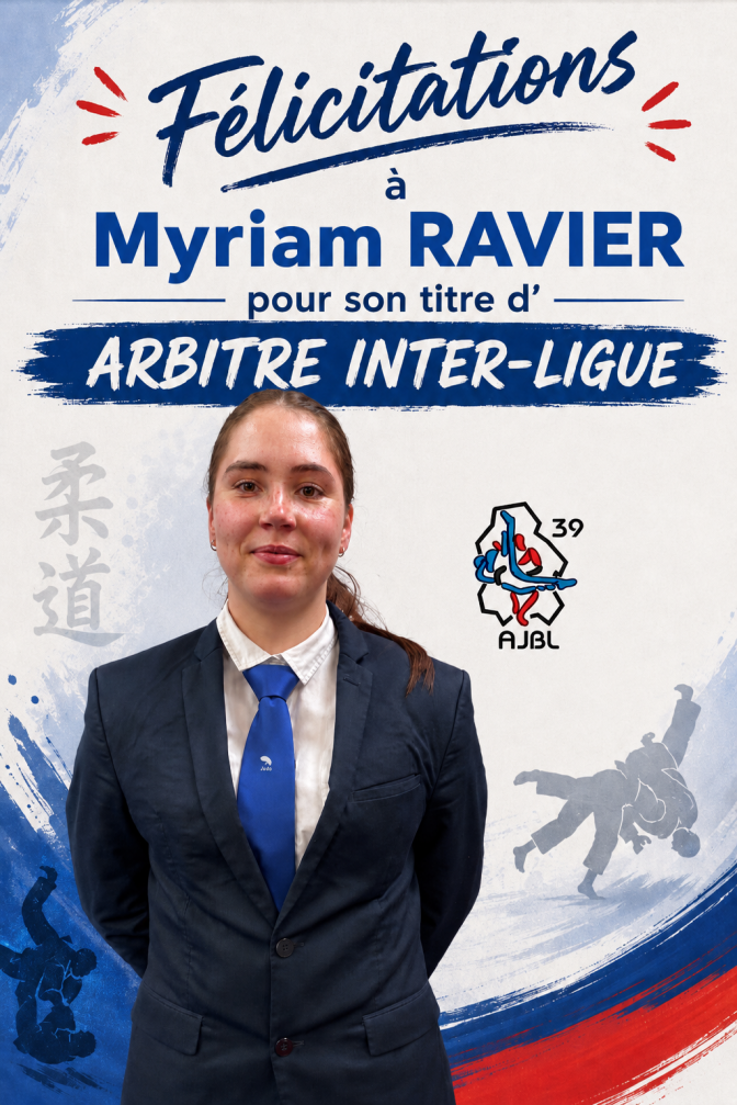 Image de l'actu 'Myriam RAVIER promue arbitre inter-ligue'