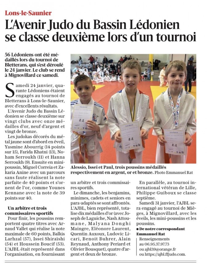 Image de l'actu 'Article le Progrès du 29/01/2026'