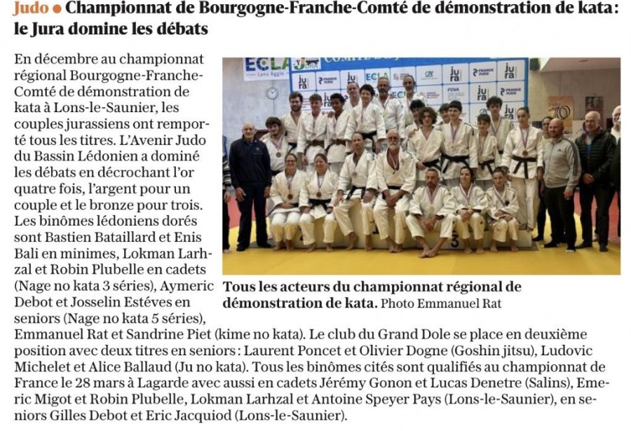 Article le Progrès du 01/01/2026