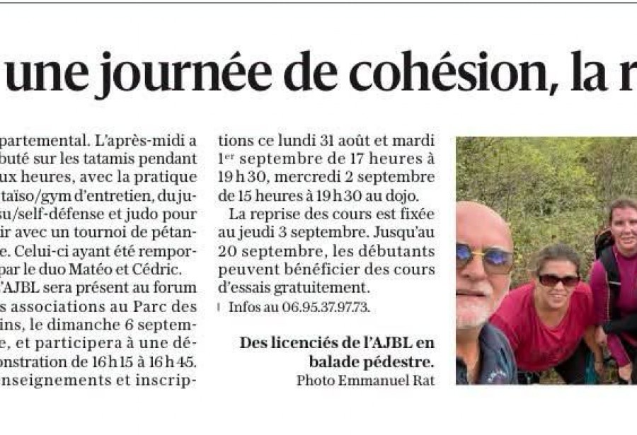 Article le Progrès du 1/09/2026.