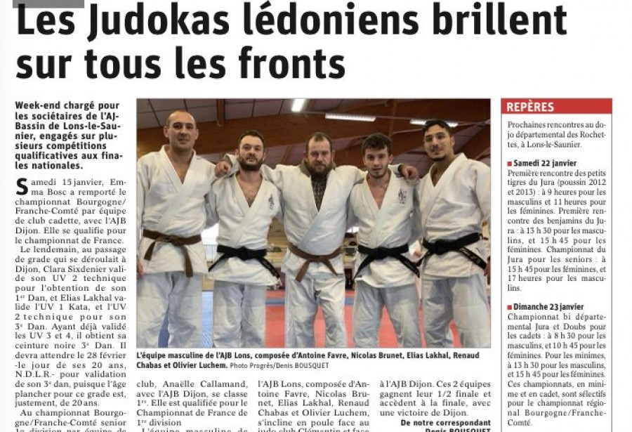 Articles le Progrès du 21.01 au 26.01.2022