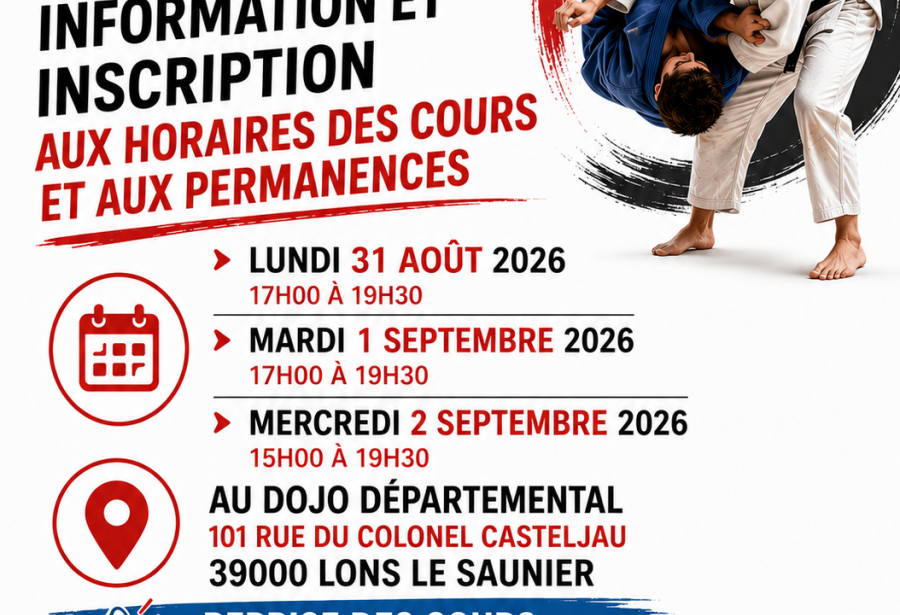 Inscription saison 2026/2027