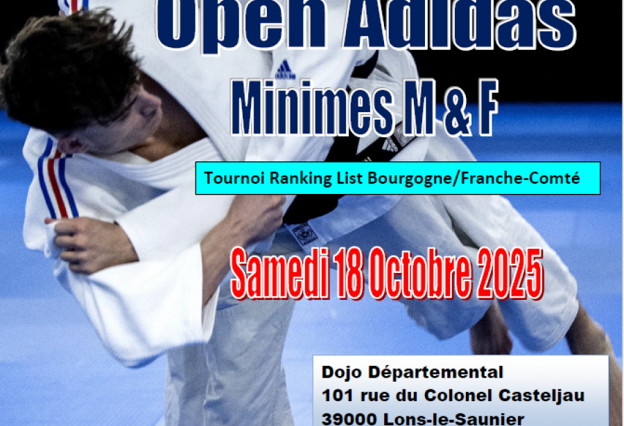 Open Adidas Minime le 18/10/2025