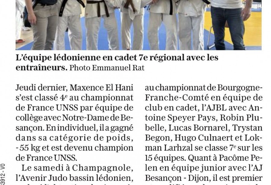 Article le Progrès du 8/04/2026