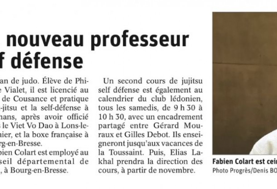 Article le Progrès du 19/09/2021