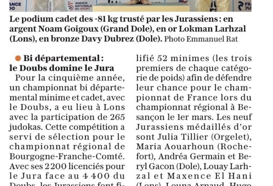 Article le Progrès du 6/02/2026